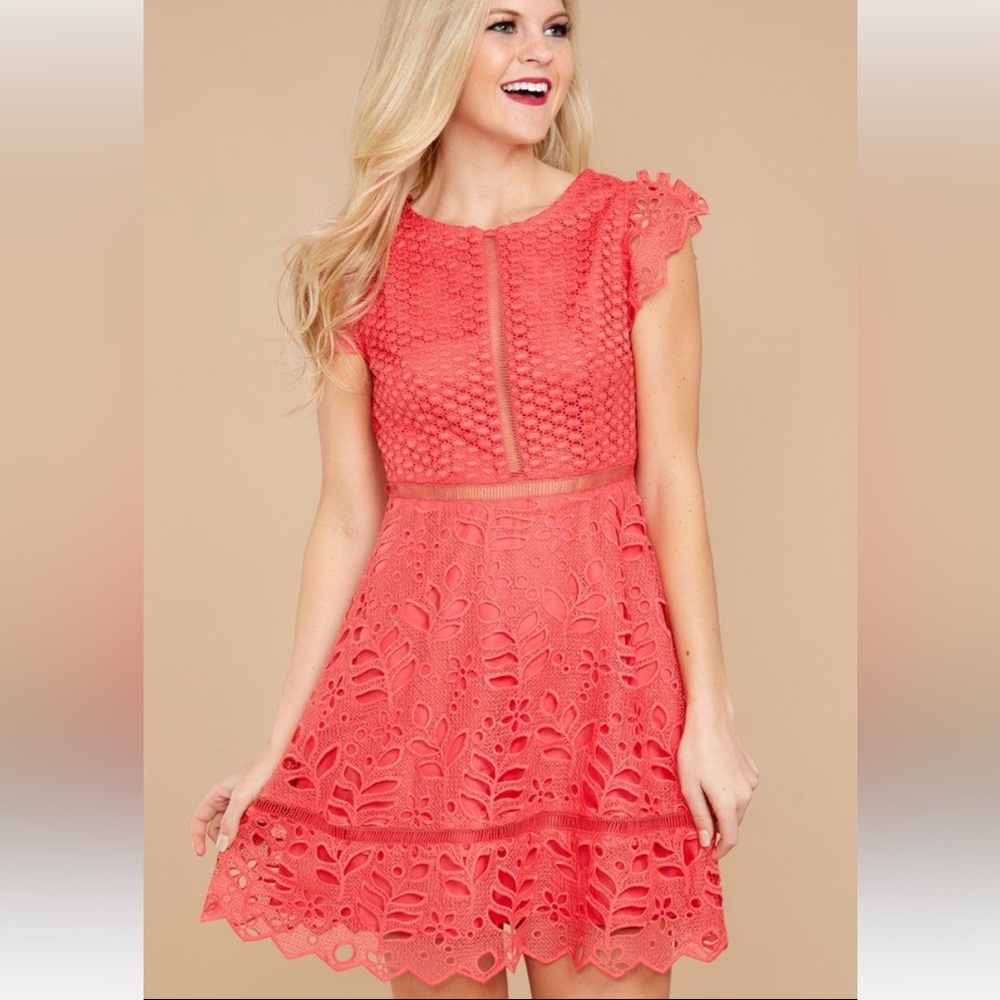 BB Dakota Coral Sundress
